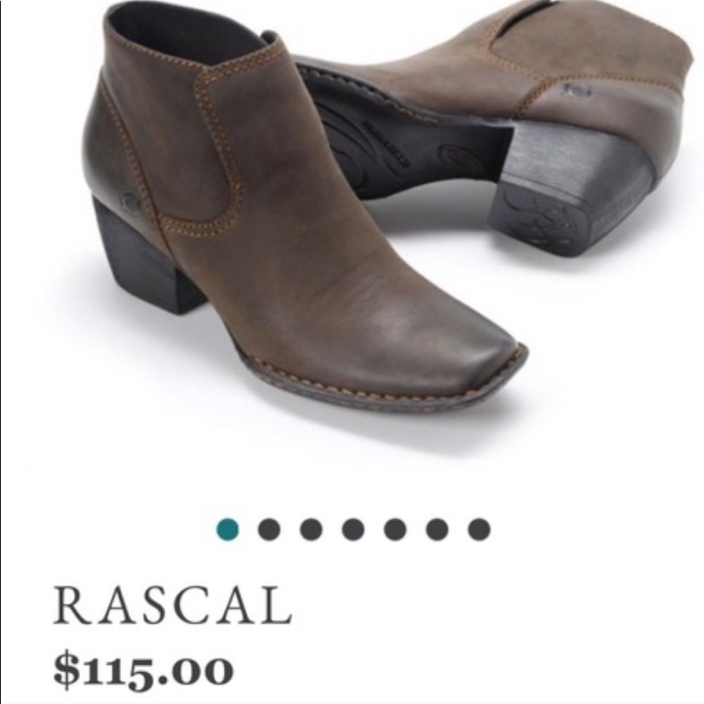 Born Rascal Ankle Booties 7.5 Brown Rustic Boots
